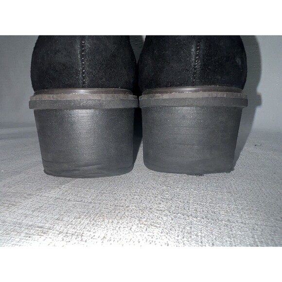 Clarks Collection Airabell Slip On Black Suede Platform Loafer Shoe Sz. 8 - Picture 6 of 9